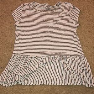 Ginger G Striped Blouse Top